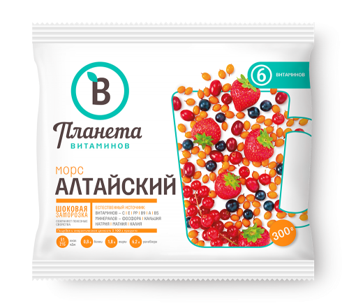 "PLANET OF VITAMINS" MIXTURE OF BERRIES MORS ALTAI