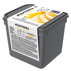 «MONTERRA» мороженое пломбир с манговым наполнителем и кусочками манго