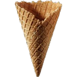 Вафельный сахарный рожок