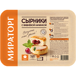 «MIRATORG» cheesecakes with cherry filling