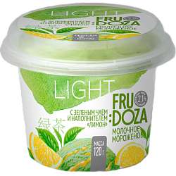 «FRUDOZA LIGHT» green tea-lemon milk cup plastic
