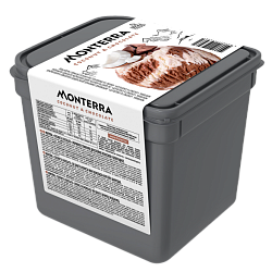 «MONTERRA» мороженое сливочное двухслойное кокосовое и шоколадное 